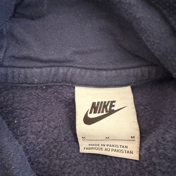 Nike Men's Hoodie Sportswear Club Graphic Swoosh  Logo Pullover Medium Navy. - Picture 7 of 10